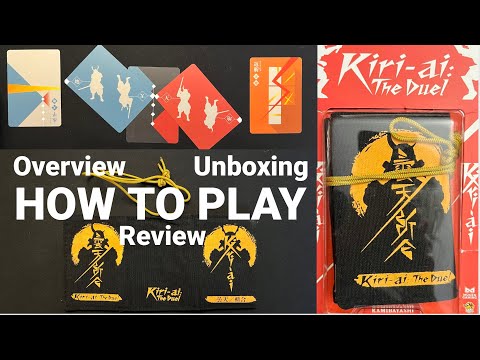 Kiri-Ai: The Duel Card Game | Unboxing How to Play & Review | Kamibayashi | Mugen Gaming | Lucky Duck Games