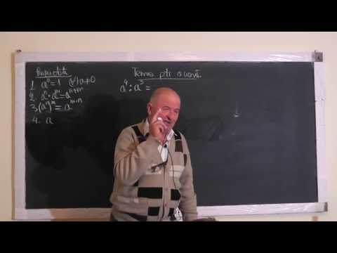 Lectia 1116 - Exercitii cu puteri Reguli de calcul cu puteri Factor comun - Clasa 5