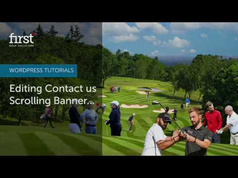 Editing Contact us Scrolling Banner