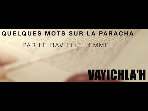 Quelle peut être la suite ? Rav Elie Lemmel - Paracha Vayichla'h