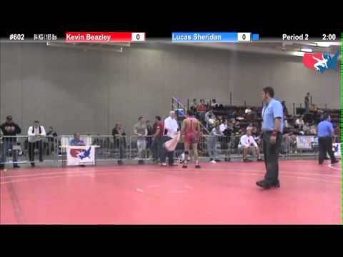 FILAJRFS: 84 KG / 185 lbs: Kevin Beazley (Det. CC) vs. Lucas Sheridan (HWC / CYC)