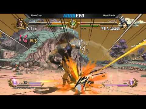 EVO2014 "AnimEVO" JojoASB - M06 UnverClopt (Ice) VS Nightshade (Zeppeli)