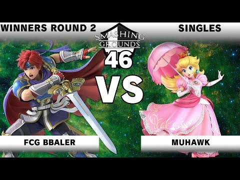 Smashing Grounds 46 - Winners Round 2 - BBaller [Roy, Lucina] v Muhawk [Game and Watch, Peach]