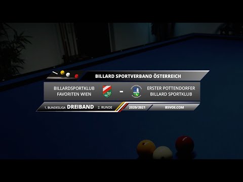1. Bundesliga Dreiband 2020/21 - BSK Favoriten gg. Ersten Pottendorfer BSK - Tisch1