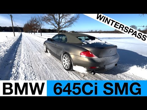 V8 drifting fun in winter - BMW E64 645Ci SMG buying tip