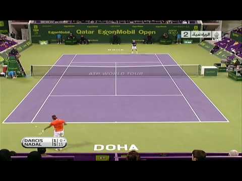 Qatar Open Doha 2010_Nadal vs Darcis QF Highlights