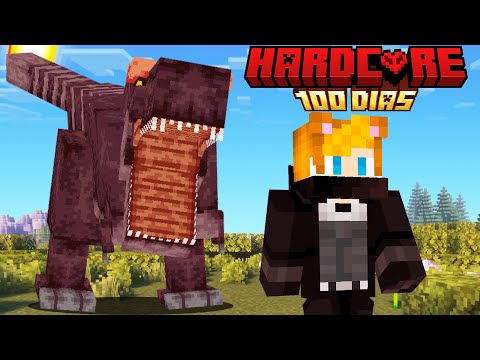 Sobreviví 100 Días en un MUNDO JURASICO en Minecraft