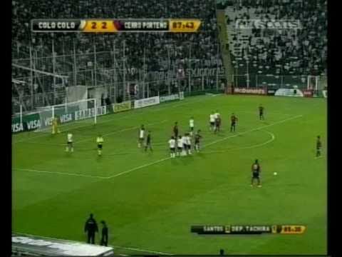 cerro porteño 3 colo colo 2 gol de fabro