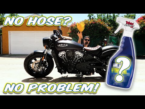 Wash your Matte Paint Motorcycle Without Water | How to | Scout Bobber