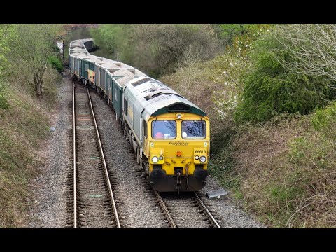 Freightliner Class 66 No. 66616 on 6Z93 Tunstead Sidings - Northampton Castle Yard on 28.04.21 - HD