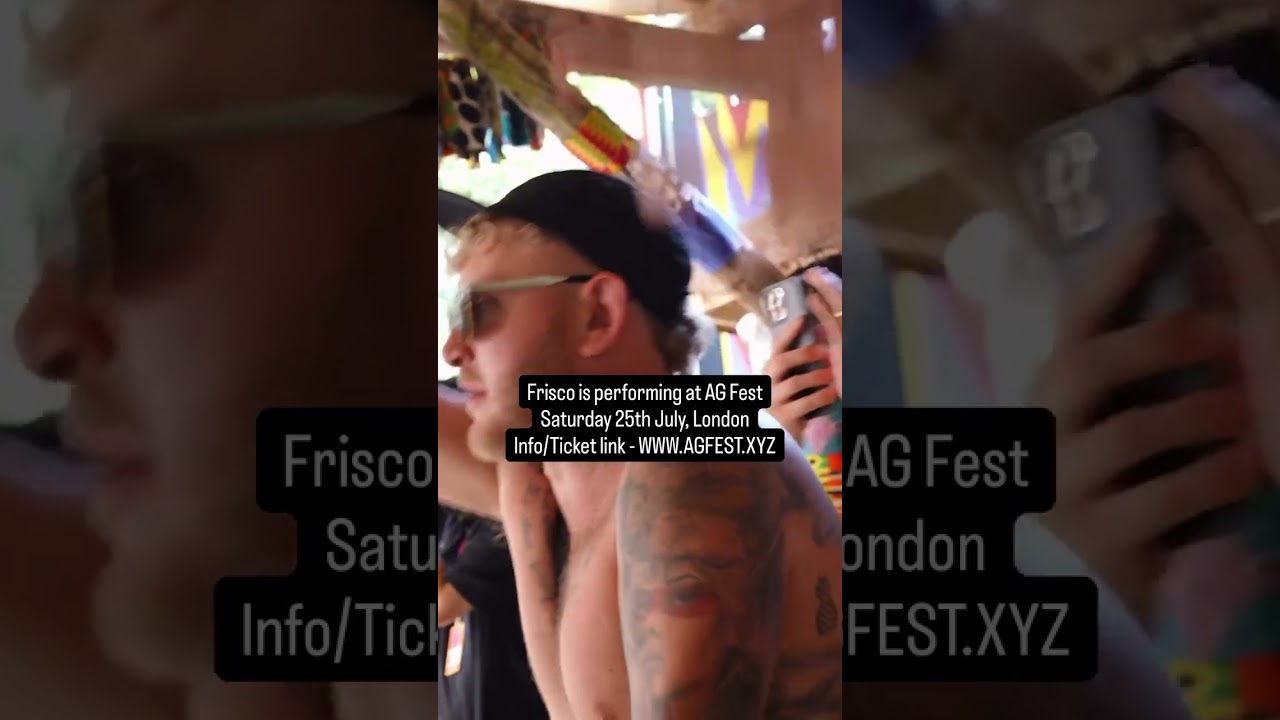 bigfris Frisco is performing at AG Fest Saturday 25th July, London Info/Ticket link -