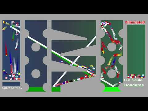 100 Country Elimination Marble Race #12