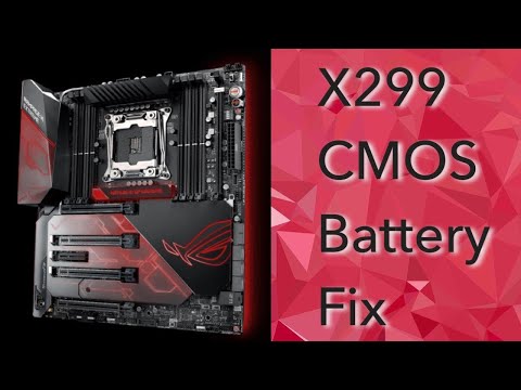 Replacing The CMOS Battery On The X299 ASUS Rog Rampage VI Extreme Motherboard