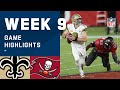 Saints vs. Buccaneers Week 9 Highlights | NFL 2020