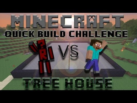 Minecraft Quick Build Challenge - Treehouse! (2v2)