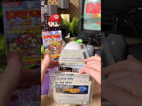 RGB SCART upgrade for Super Famicom #superfamicom #snes #donkykong #nintendo #scartcable #pvmmonitor