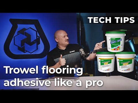 Tech Tip – How to trowel flooring adhesive like a pro
