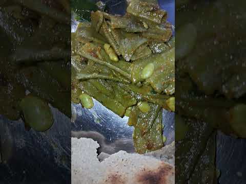 Today's Simple Lunch#Bhakari#Matar & Flower chi Bhaji# Beans chi Bhaji#