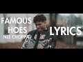 NLE Choppa Famous Hoes Lyrics