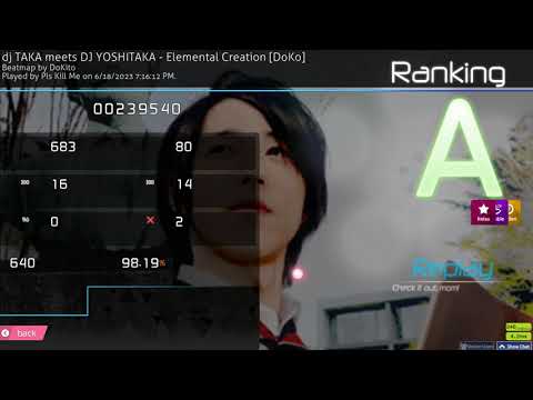 DJ TAKA meets DJ YOSHITAKA -  Elemental Creation [DoKo] || +HDDTRX 98.19%