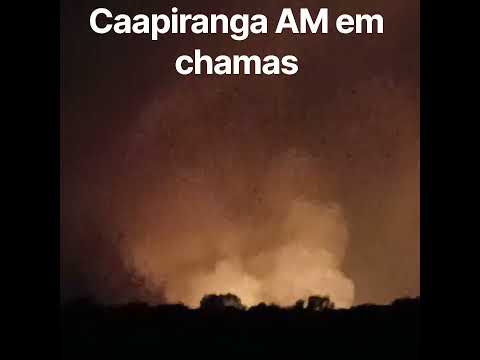 incedios de grande proporção em frente a cidade de caapiranga  AM