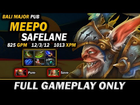 Meepo Spammer Safelane VS 2 BetBoom Player, Pure and Save | Bali Major Pub- Full Gameplay Meepo #450