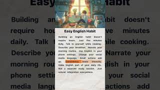 Easy English Habit | English Reading and Listening Practice #englishforbeginners #motivation
