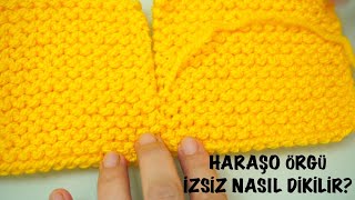 Haroşa örgü izsiz nasıl dikilir? /kolay örgü modelleri örgüye yeni başlayanlar için/ Figen Ararat