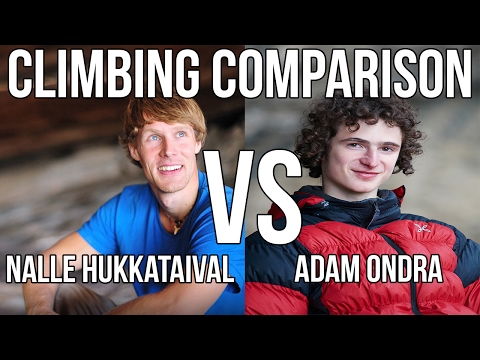 Adam Ondra vs Nalle Hukkataival - Climbing Comparison [Gioia]