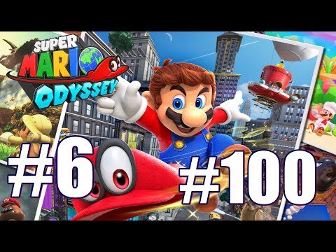 Super Mario Odyssey All Power Moon & Purple Nut locations Wooded Kingdom #2 100% Walkthrough Part 6