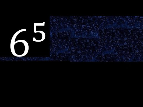 6 exponent 5, number with exponent