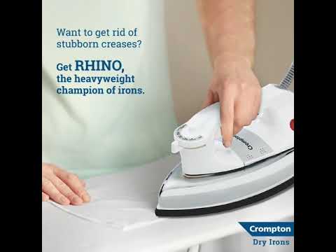 Crompton rhino 1000 w heavy weight dry iron