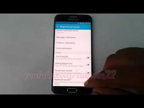 Android Lollipop : How to Turn on or Turn off Keyboard Sound on Samsung Galaxy S6
