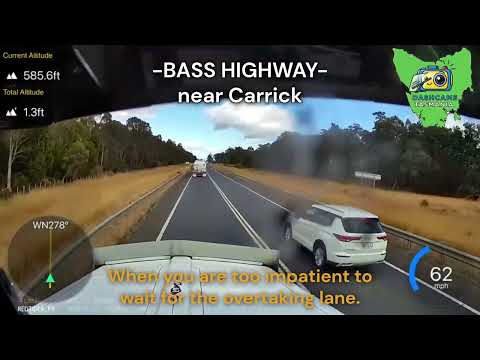 Too IMPATIENT to wait for the OVERTAKING LANE. Bass Highway, Carrick