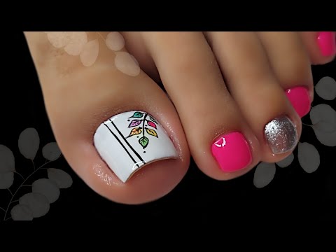 Uñas bonitas y sencillas/Diseño con hojas 🍂#nailart #naildesing