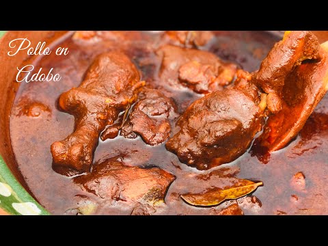 POLLO EN ADOBO para fiestas - hogar - negocio 🍗 como hacer adobo de pollo 🍗 receta fácil