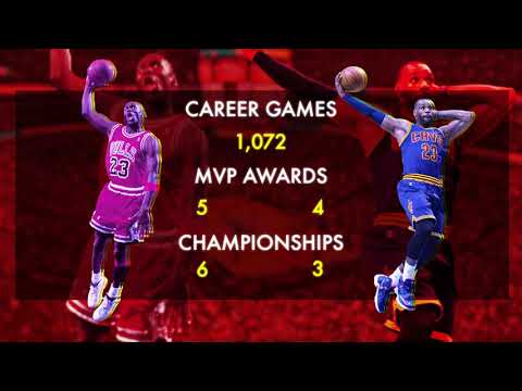 LeBron James 1,072 Game Stats vs. Michael Jordan