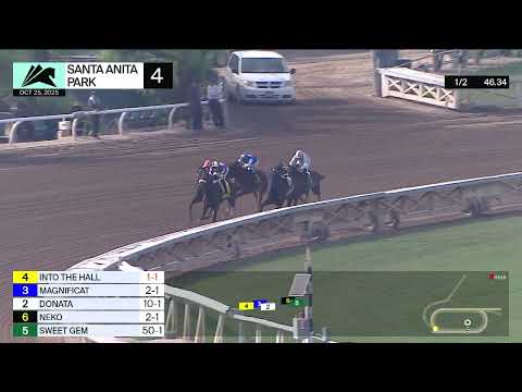 Magnificat wins Race 4 on Saturday, October 25 at Santa Anita Park