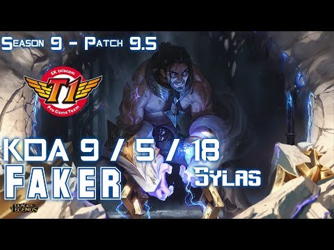 SKT Faker SYLAS vs TALIYAH Mid - Patch 9.5 KR Ranked