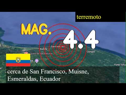😱🚨  Terremoto cerca de San Francisco, Muisne, Esmeraldas, Ecuador actualizaciones en vivo hoy: Terre