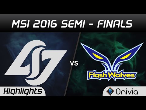 CLG vs FW Highlights Game 3 MSI 2016 Semi Finals Counter Logic Gaming vs Flash Wolves