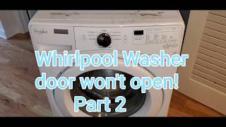 Whirlpool Washer door won