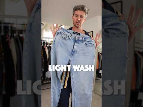 When to Wear Dark Wash vs Light Wash Jeans?!?