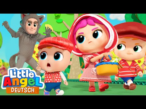 Das Rotkäppchen | Sprich nicht mit dem bösen Wolf | Little Angel Deutsch - Kinderlied