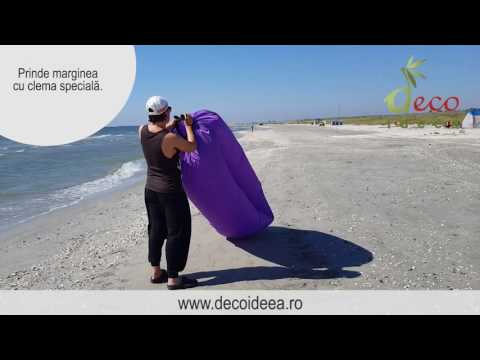 Cum se umfla si dezumfla Lazy Bag?