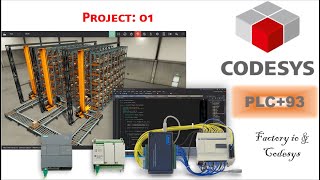 PLC Project Factory IO wiht Codesys A to B  #codesys #plc #sps #hmiprogramming #hazaragi