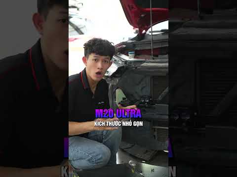 Quy trình lắp đèn trợ sáng M20 Ultra cho ô tô