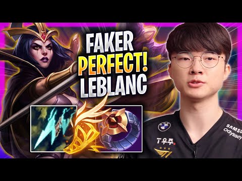 FAKER PERFECT GAME WITH LEBLANC! - T1 Faker Plays Leblanc MID vs Tristana! | Season 2023