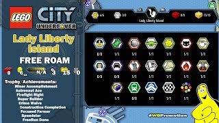Lego City Undercover: Lady Liberty Island FREE ROAM (All Collectibles) - HTG
