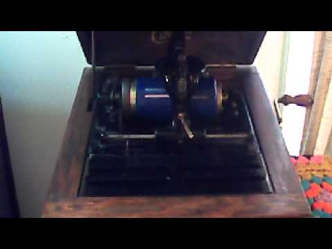 IN THE CLOCK STORE - DESCRIPTIVE. SODERO'S BAND - EDISON BLUE AMBEROL CYLINDER